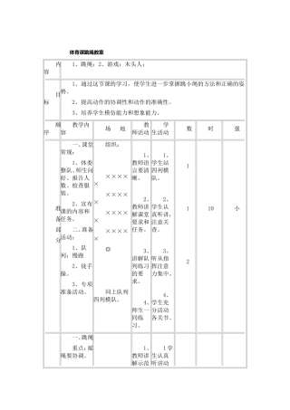 体育课跳绳教案 (2)