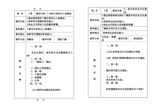 六年级第一学期家乡教案