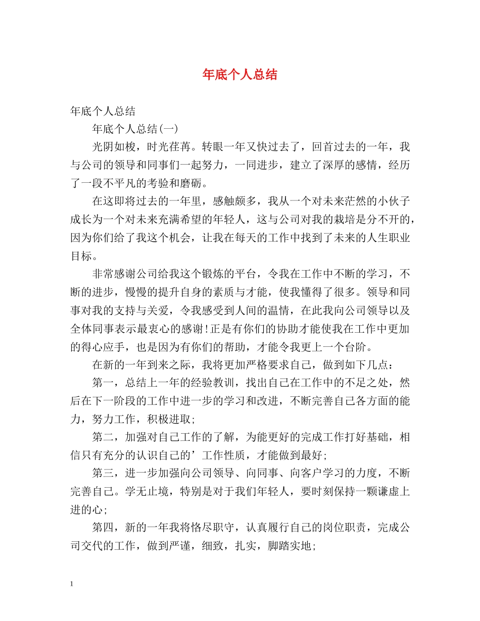 年底个人总结 _第1页