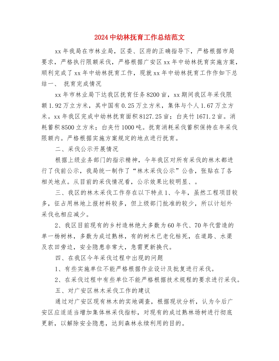2024中国民生银行员工年终工作总结与2024中幼林抚育工作总结范文汇编_第2页
