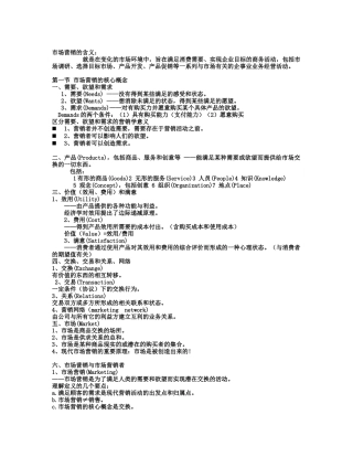 市场营销的含义1