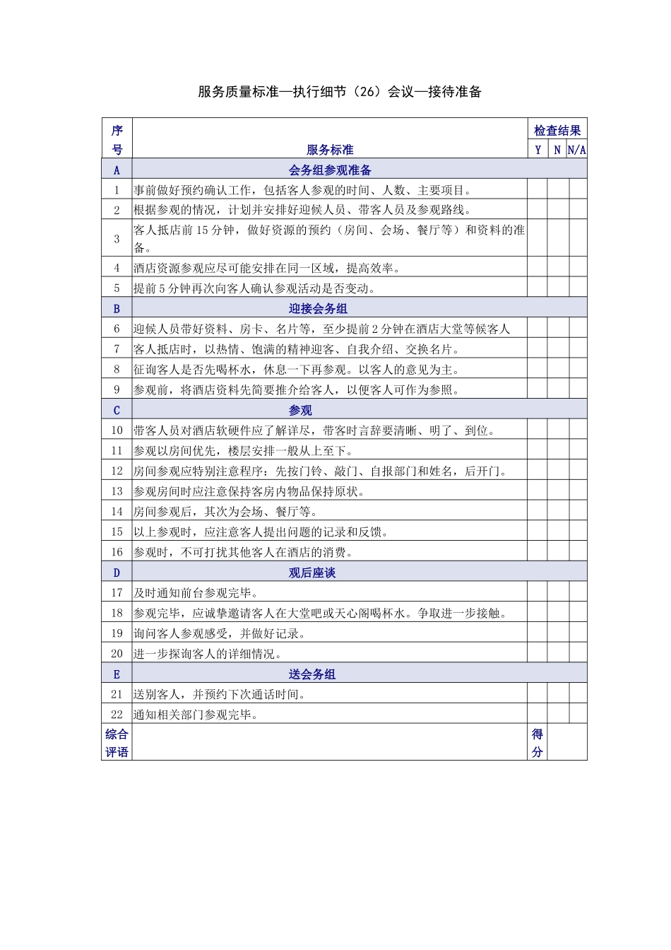市场-会议协议服务质量表_第2页