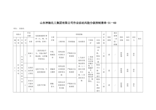 已交6360_烷基化作业活动风险控制清单