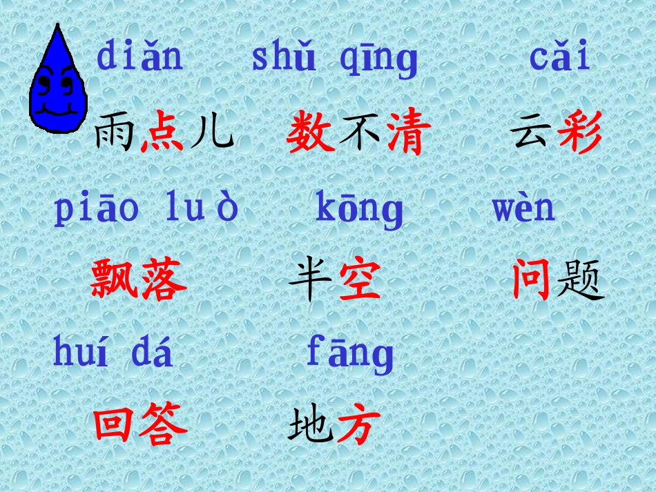 《雨点儿》教学课件_第2页