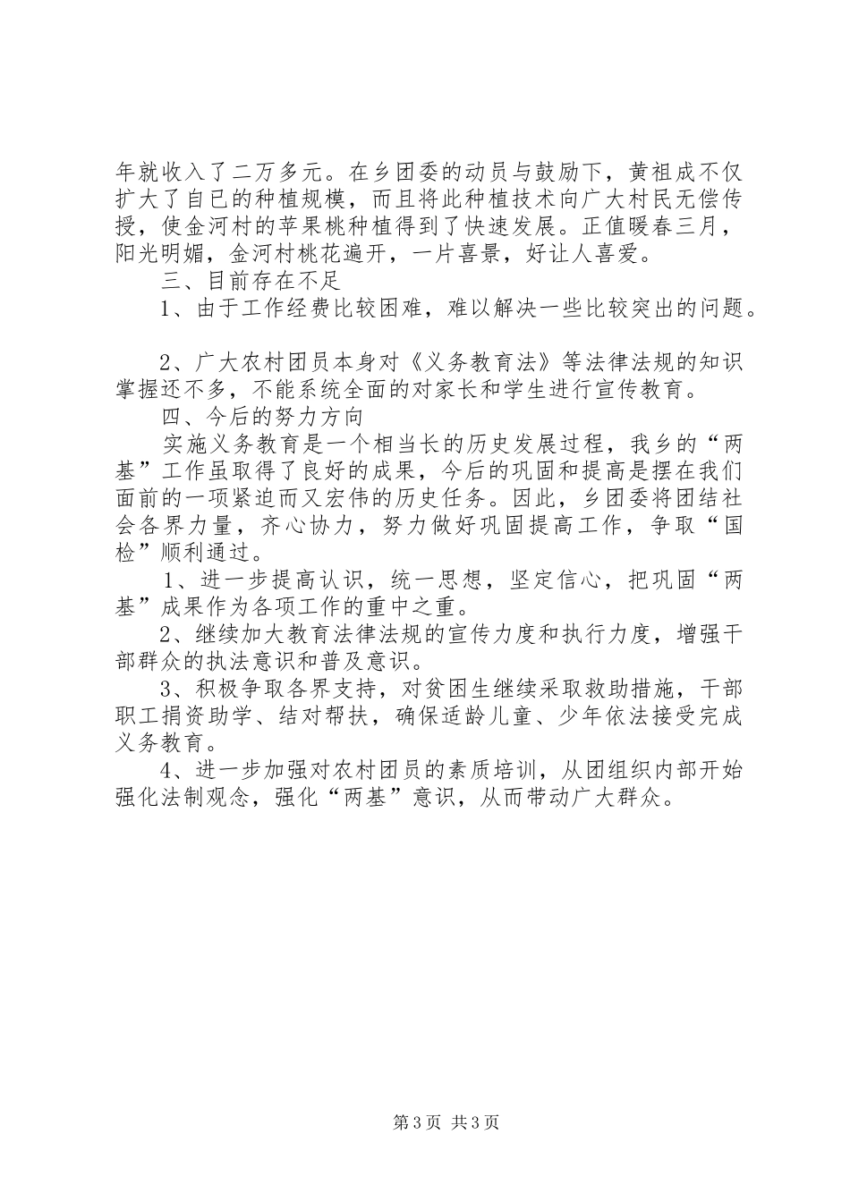 团委参与“两基”工作情况汇报_第3页