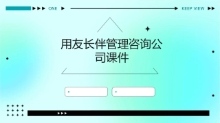 用友长伴管理咨询公司课件