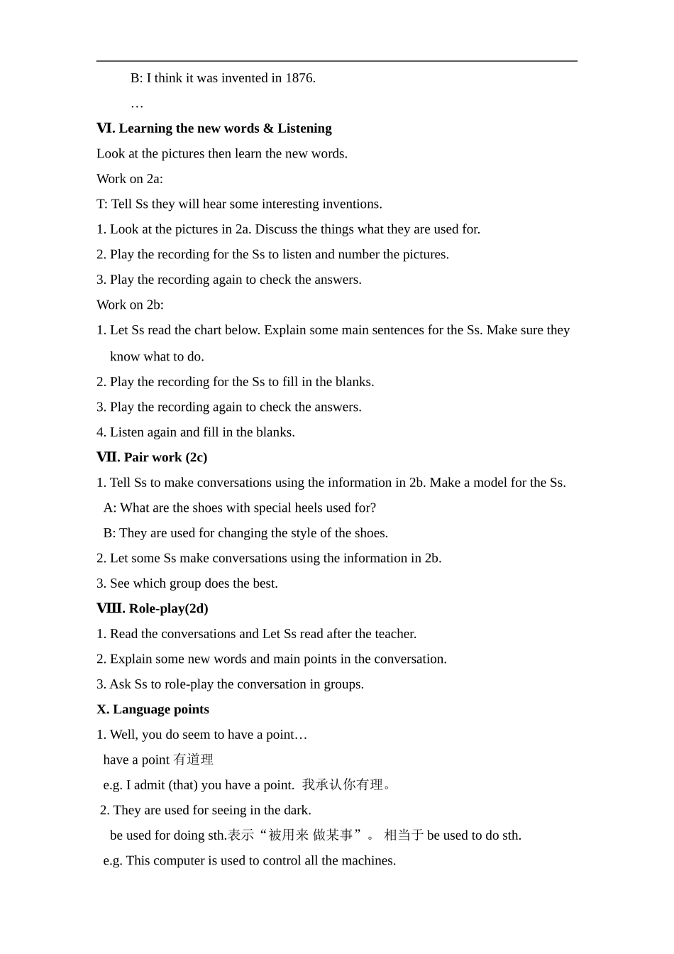 人教版九上Unit6Whenwasitinvented教案_第3页