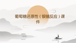 葡萄糖还原性(银镜反应)课件