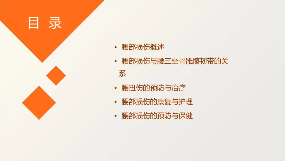 腰部损伤腰三坐骨骶髂韧带腰扭伤课件_第2页