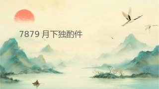 编号7879月下独酌课件