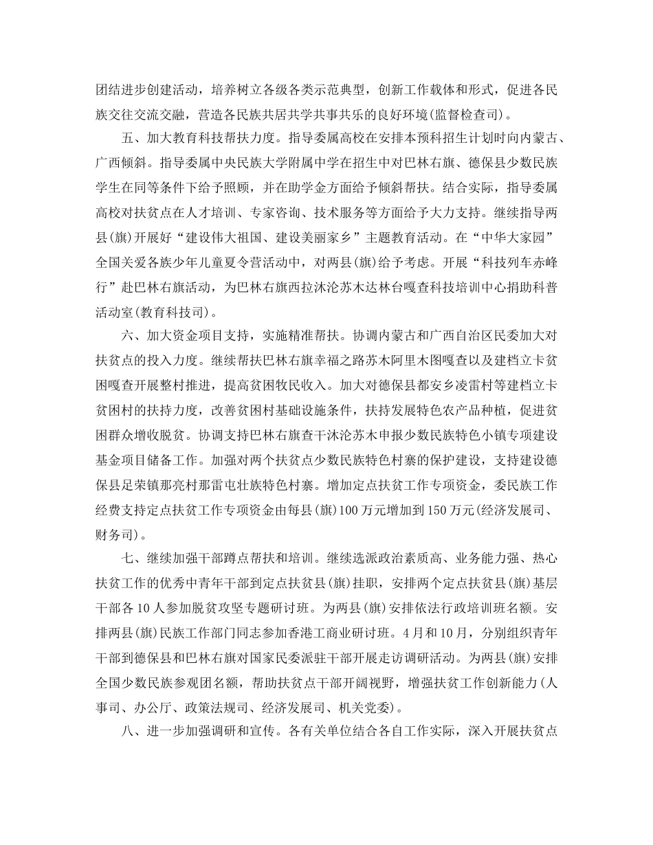 定点扶贫年度工作计划2020 _第2页