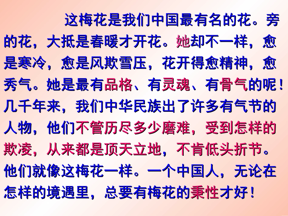 人教版小学语文五年级上册《梅花魂》PPT课件_第3页