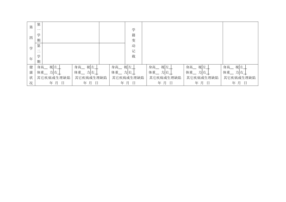 小学学生学籍表_第3页