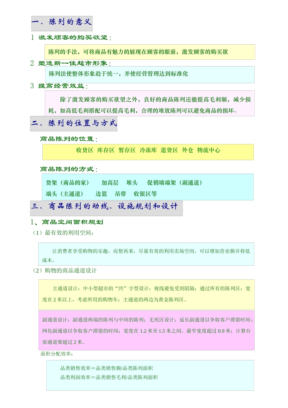 商品陈列与排面管理 __第1页