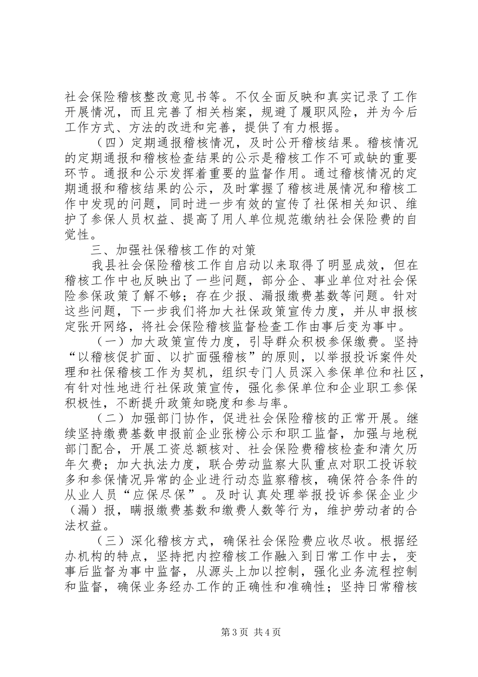 县社会保险稽核工作汇报_第3页