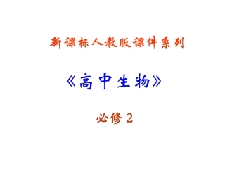 《遗传密码的破译（选学）》课件2_（人教版必修2）