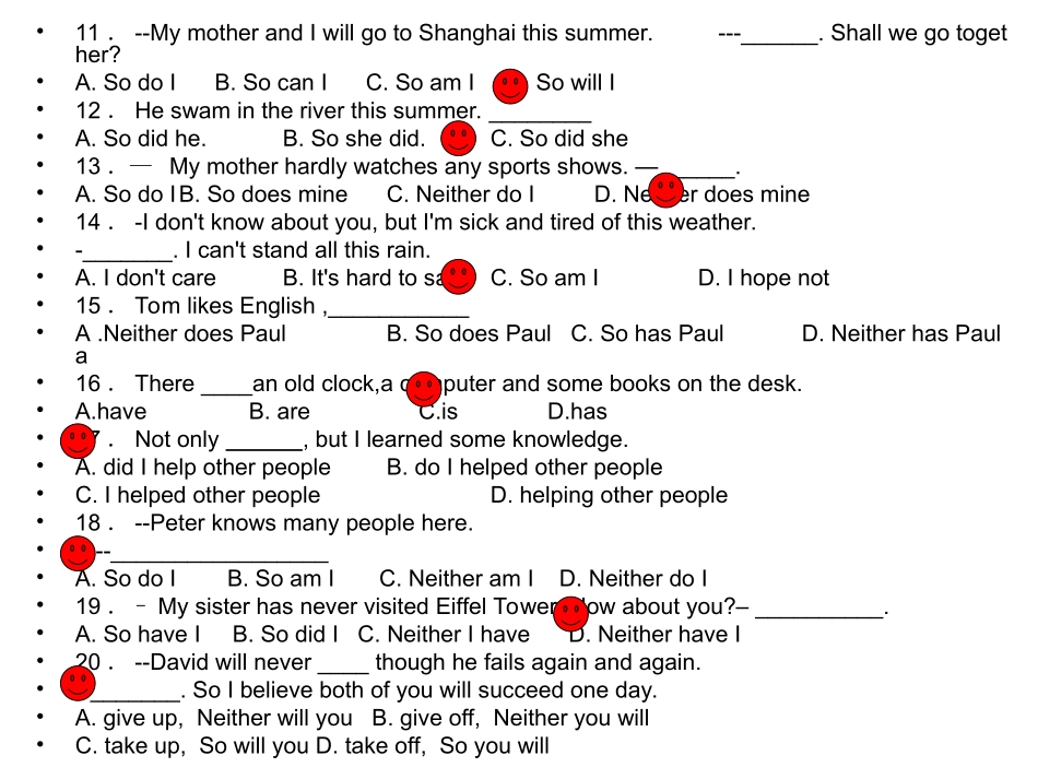 倒装句专项练习_第3页