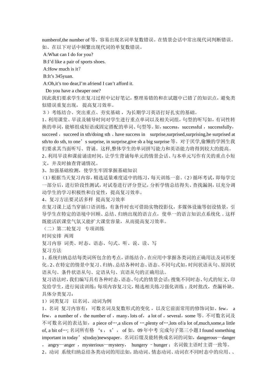 初三英语复习备考_第2页