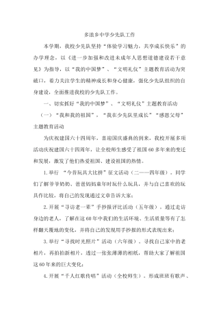 学校少先队工作总结