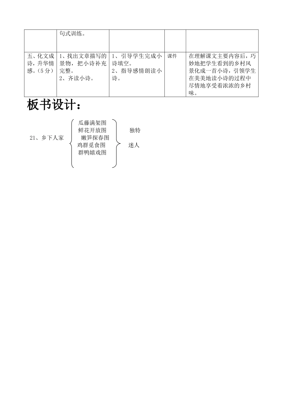 乡下人家(导学案)_第2页