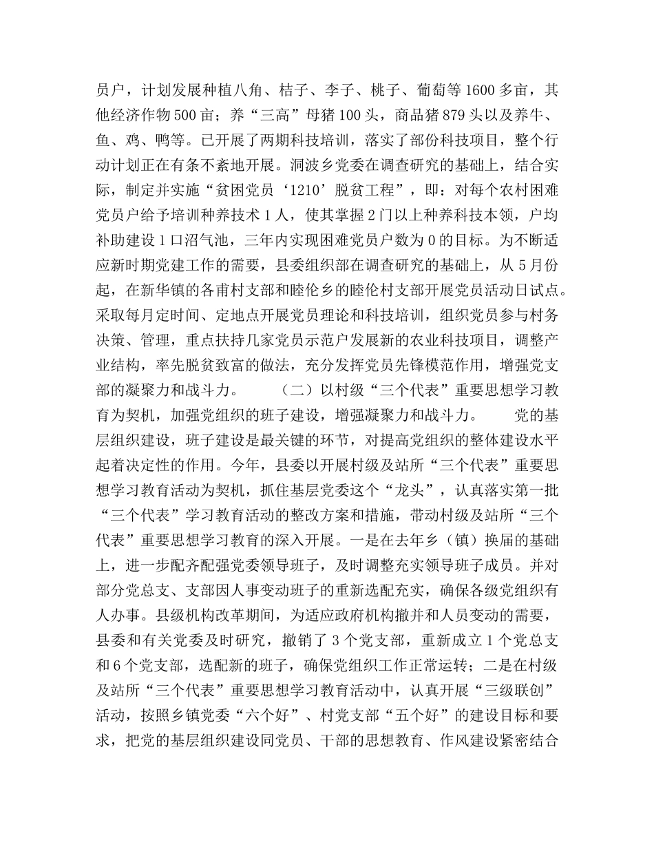 农村党组织建设工作总结 _第2页