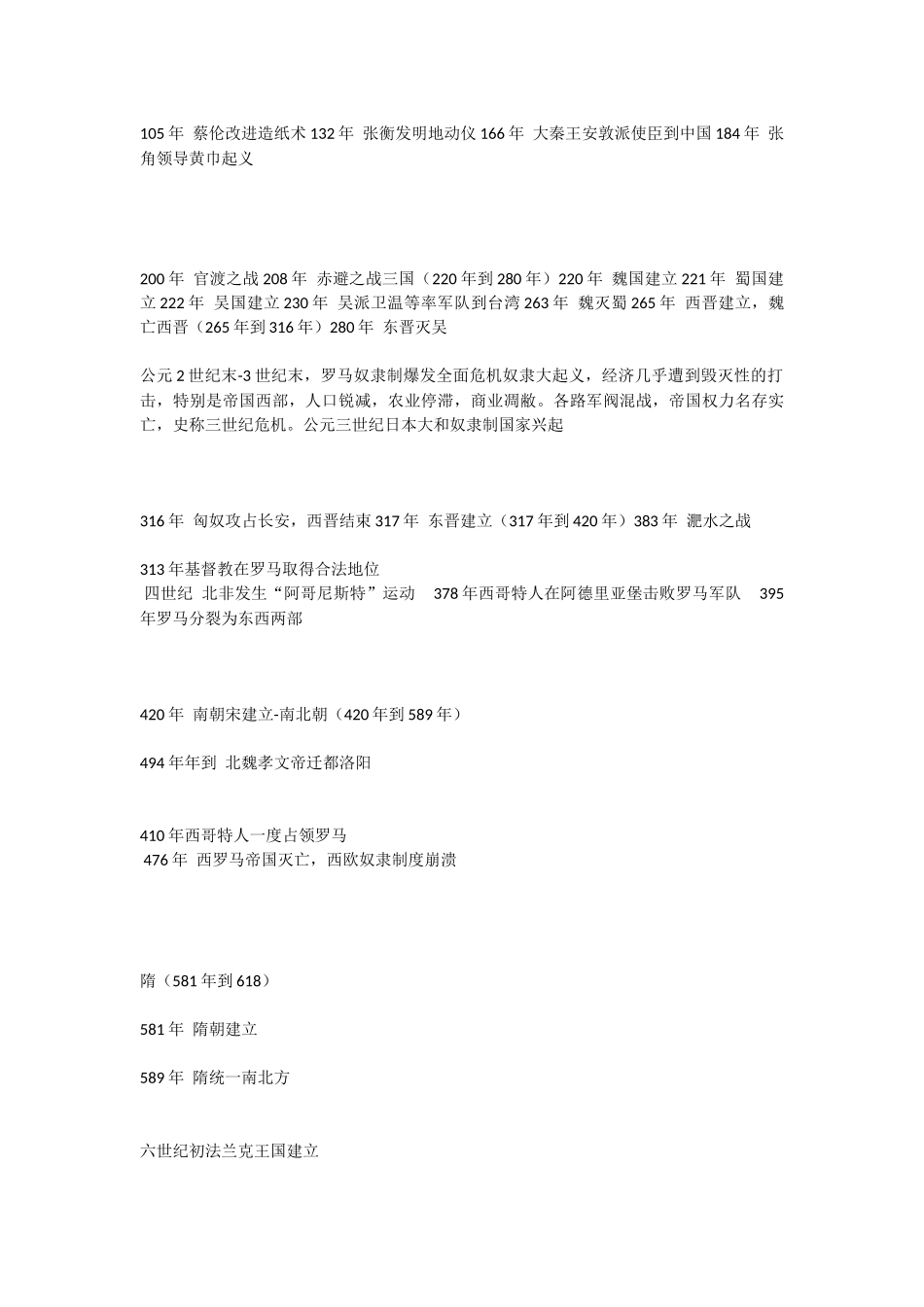 古代中国朝代与西方时期对照表文档_第3页