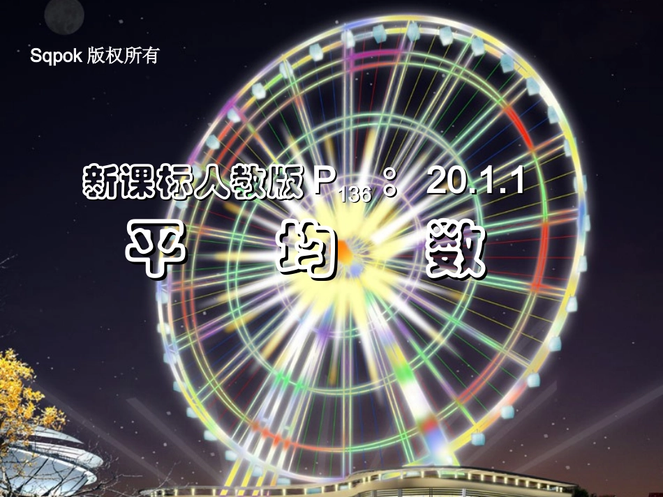 2011平均数（1）_第1页