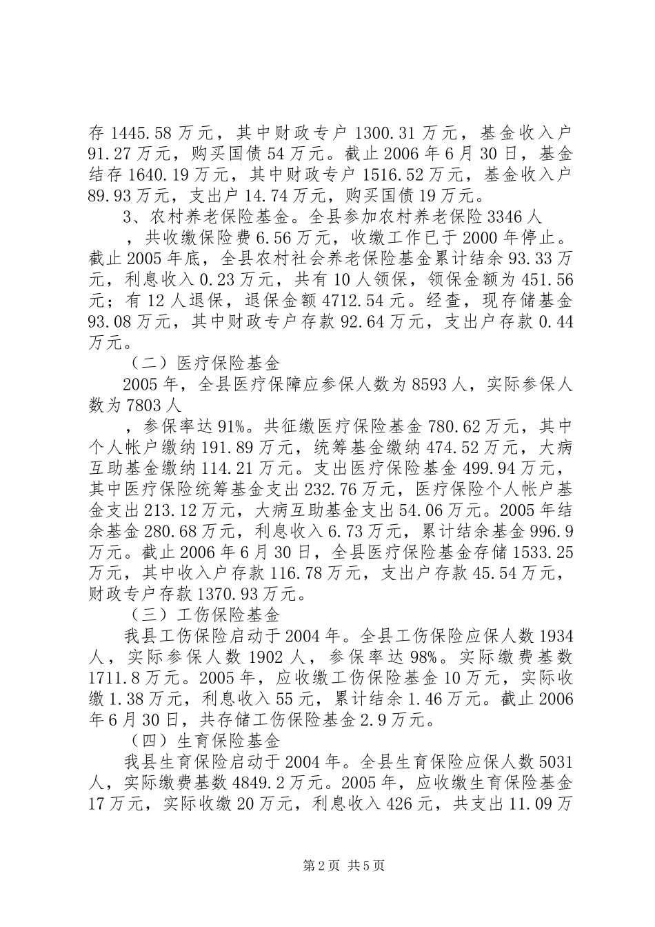 县政府社保基金自查情况报告_第2页