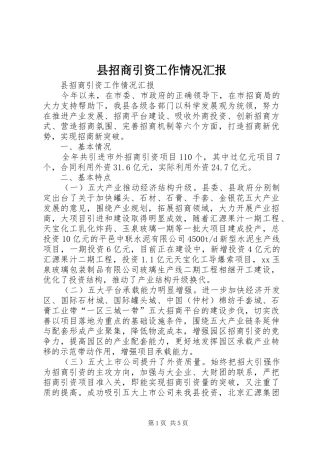 县招商引资工作情况汇报 (13)