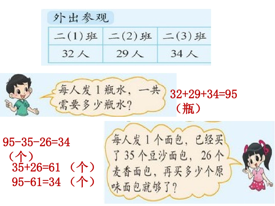 新北师大版二年级数学上册《整理与复习》_第3页