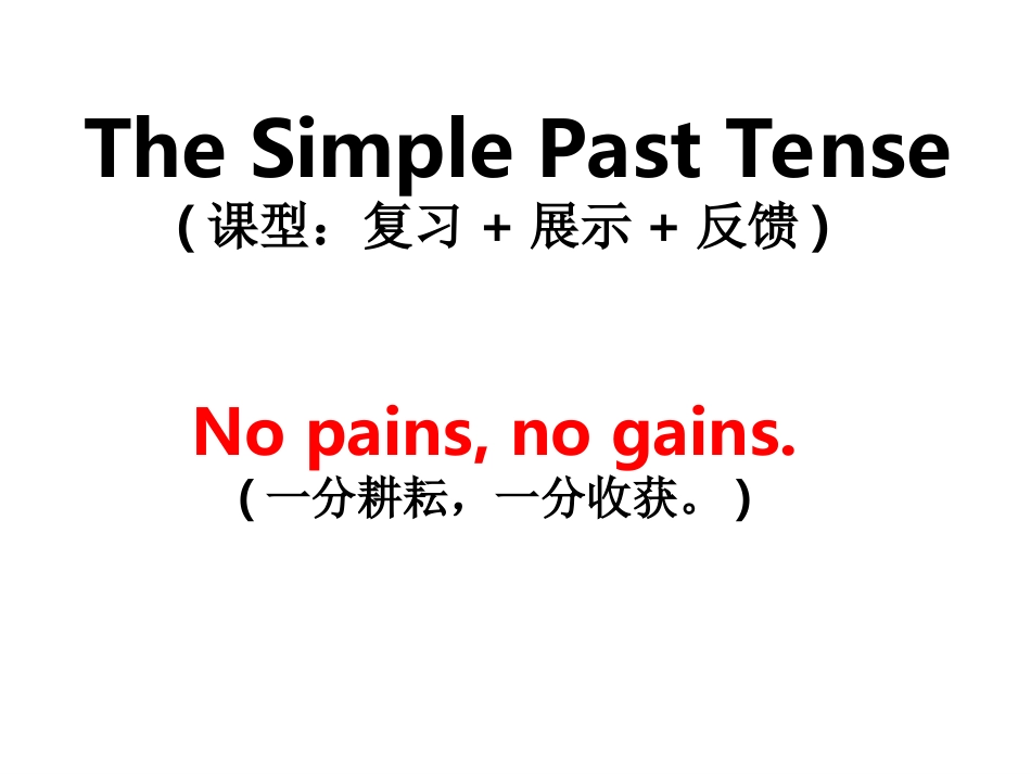 一般过去时态 (2)_第1页