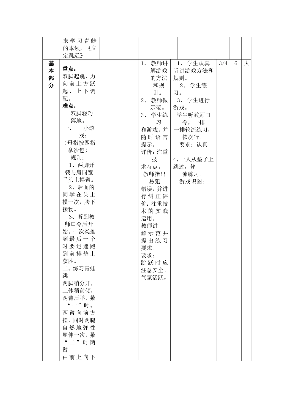 公开课体育教案立定跳远_第2页