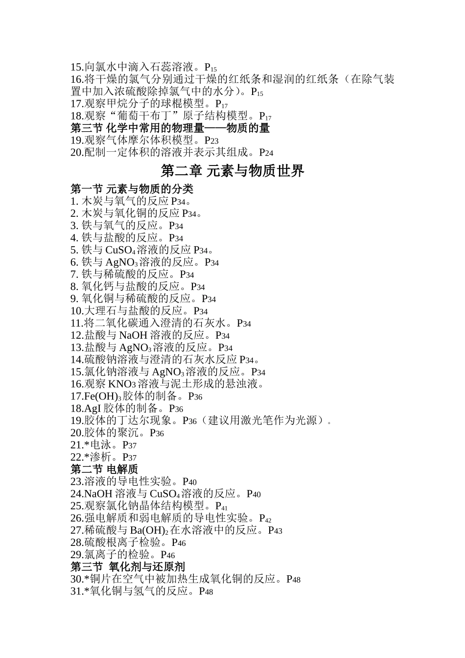 高中化学演示实验一览表_第2页