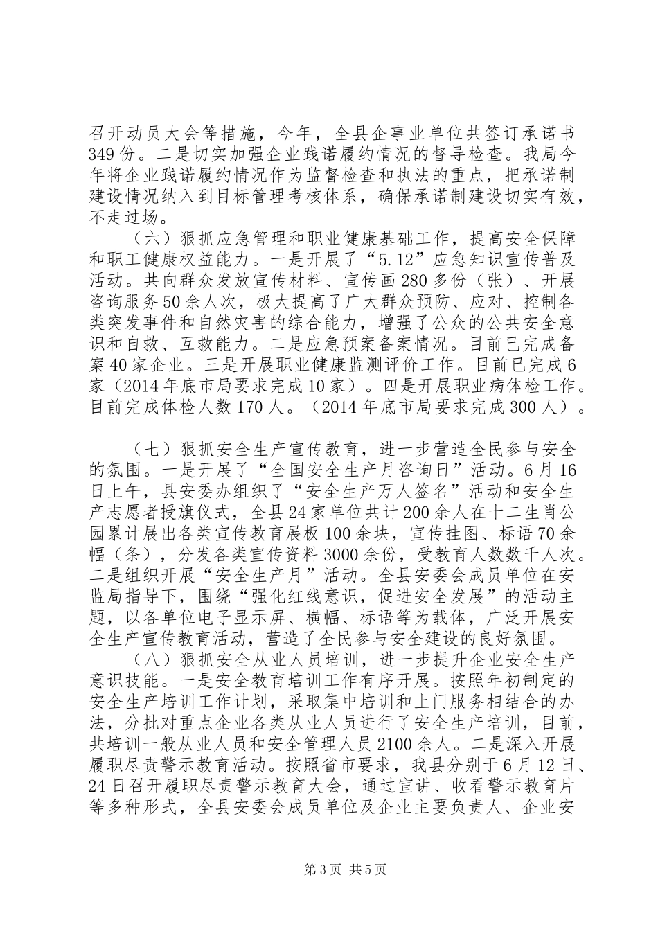 县安监局上半年工作报告_第3页