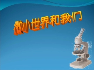 微小世界和我们