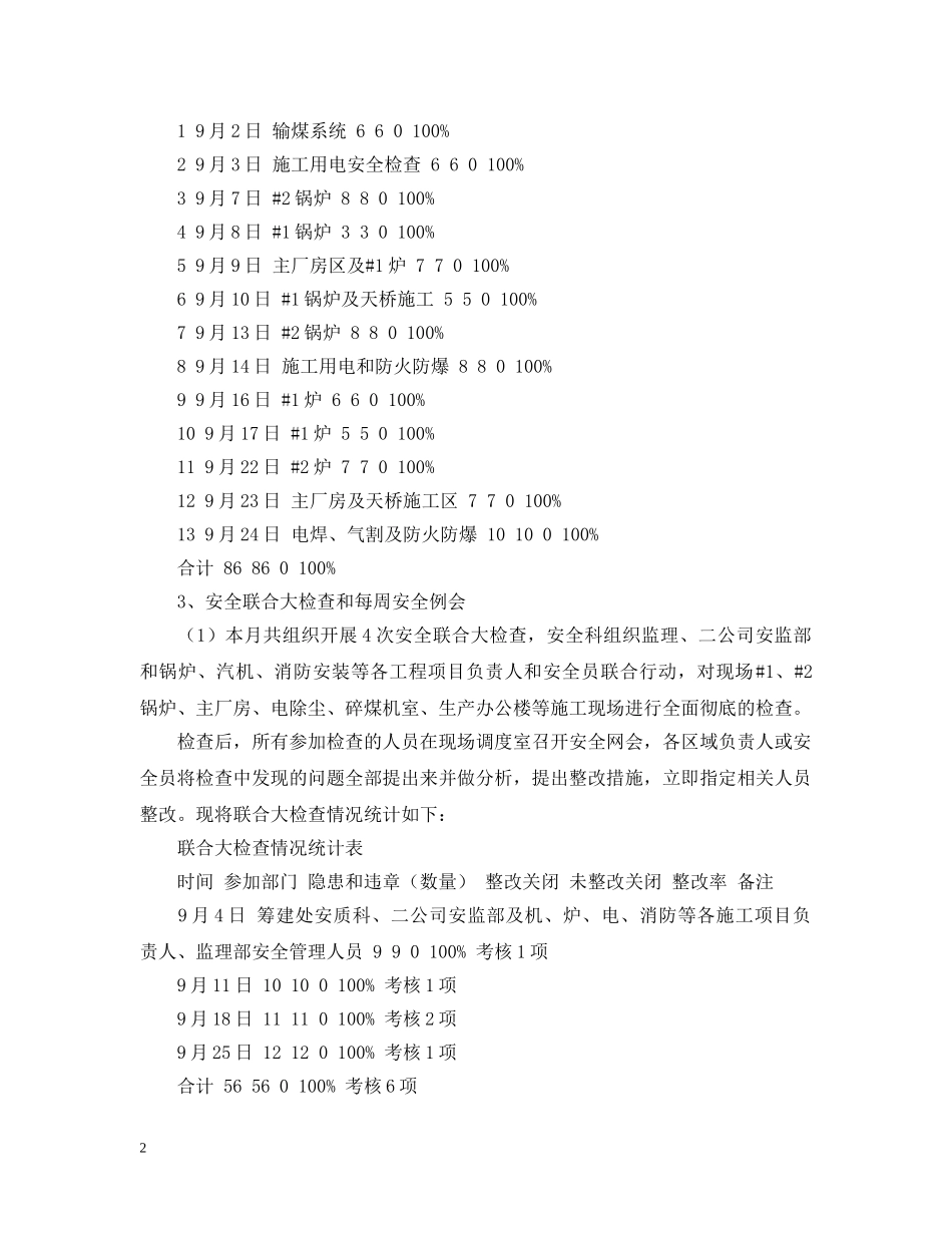 六月份安全工作总结 _第2页