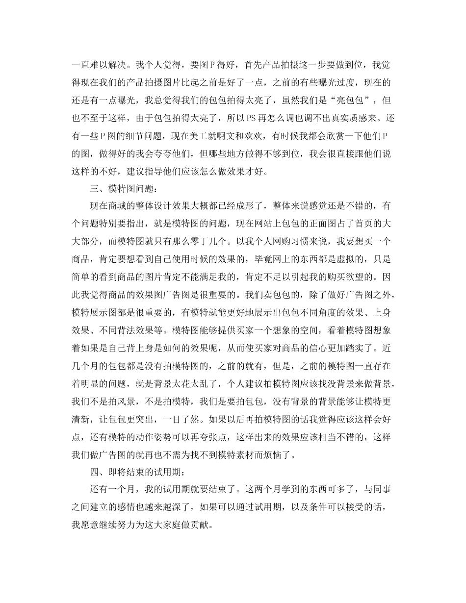 淘宝美工年终工作总结 _第3页