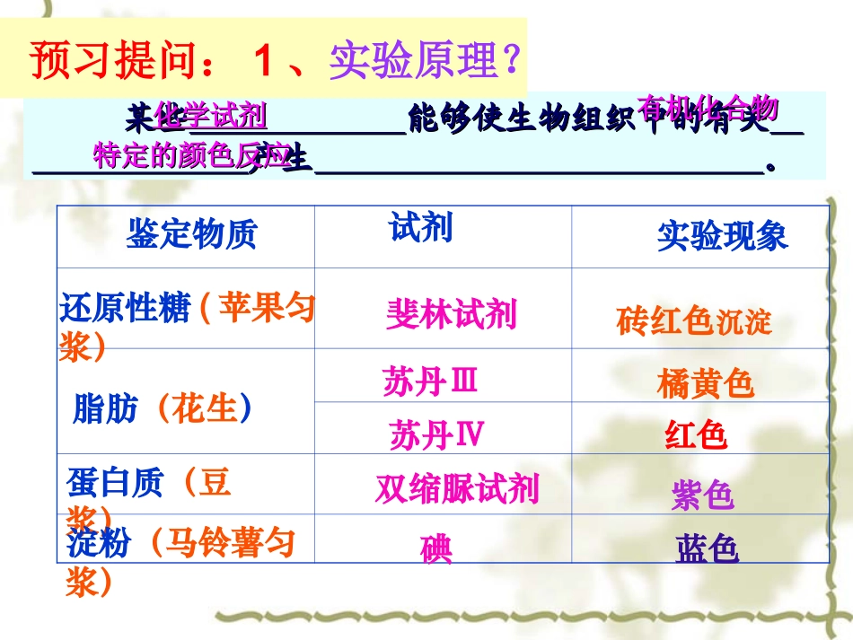 蛋白质，还原糖，脂肪的检测_第3页