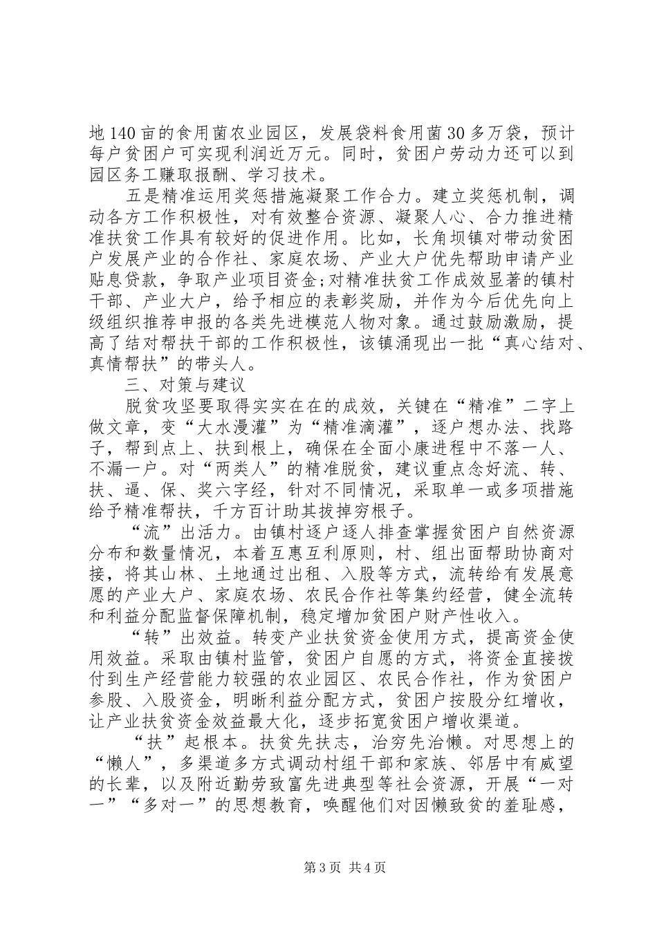 县委副书做好两类人精准帮扶的调研报告_第3页