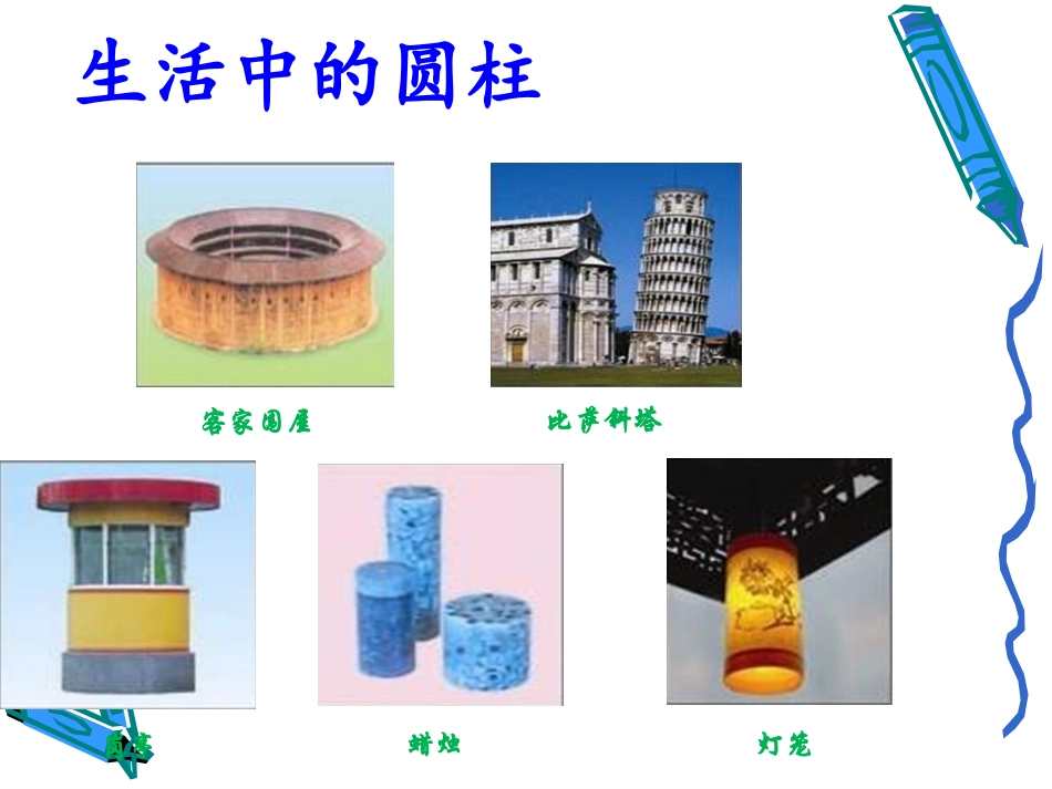 人教版六年级数学圆柱的认识_第2页