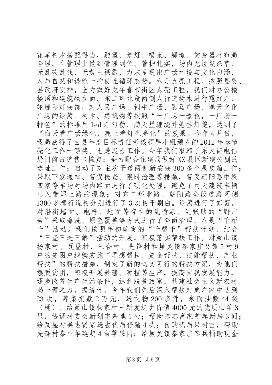 县城市管理局工作报告_第3页