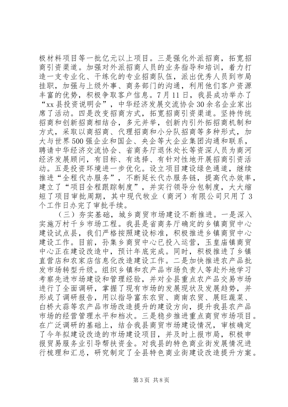 县商务信息中心工作报告_第3页