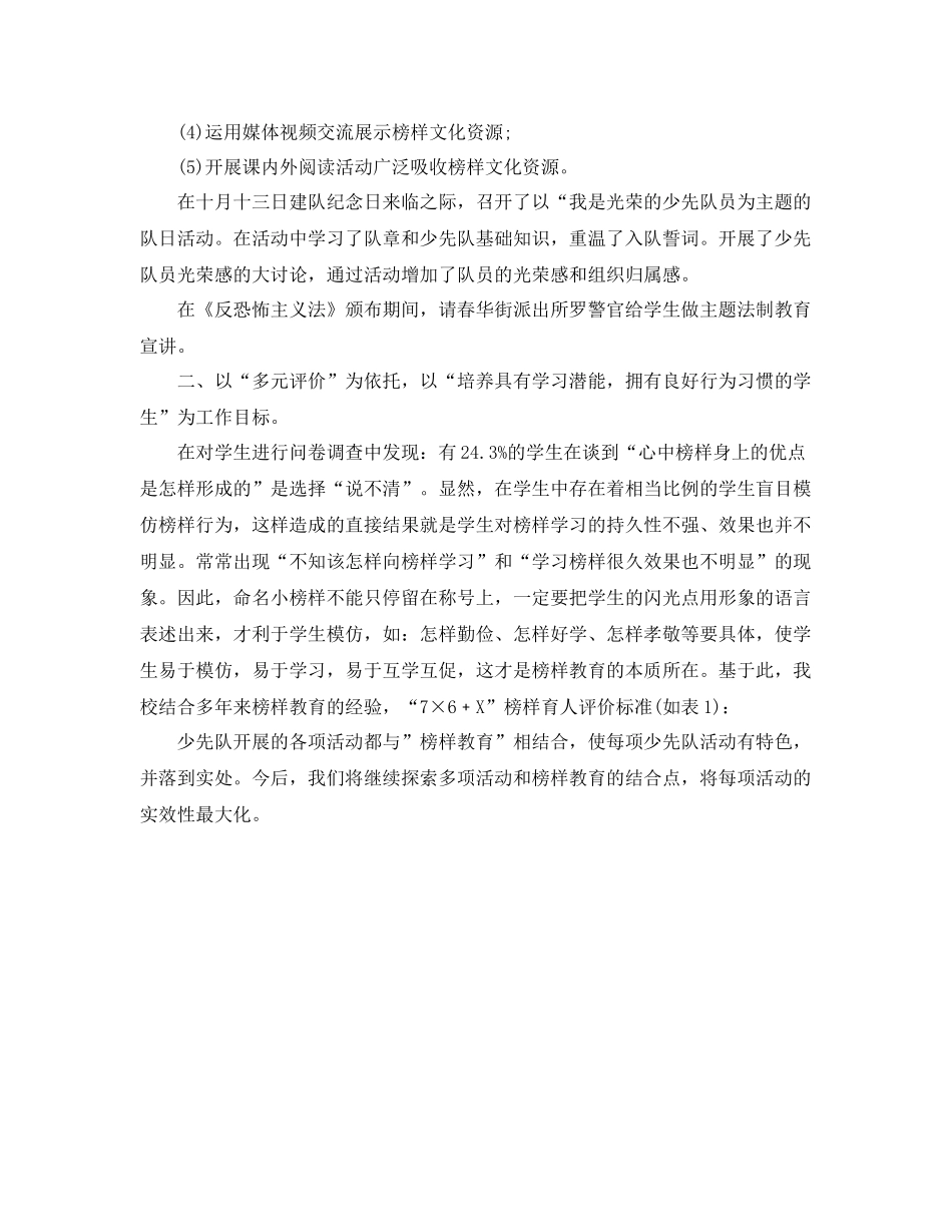 2020年小学少先队工作总结 _第2页