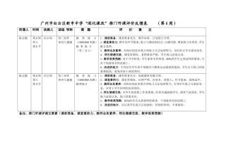 推门听课评价反馈表（第3周)