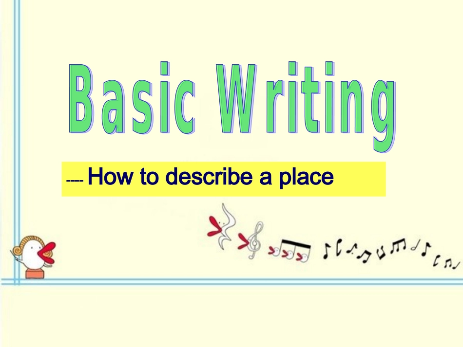 高中英语基础写作训练Basic_writing2_第1页
