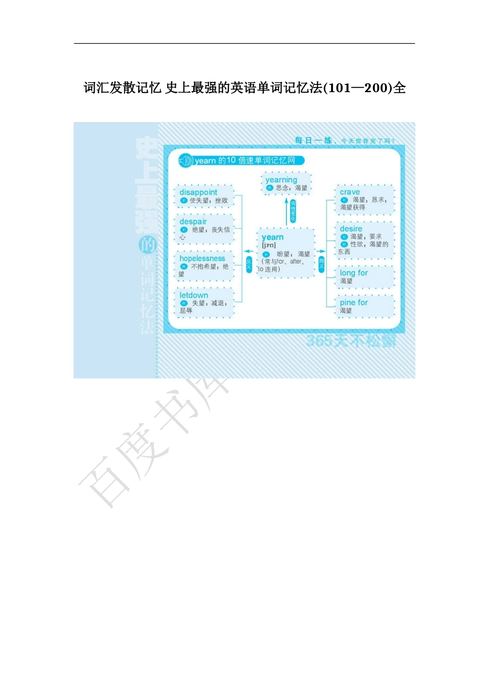 词汇发散记忆_史上最强的英语单词记忆法(101—200)全_【强烈推荐】_第1页