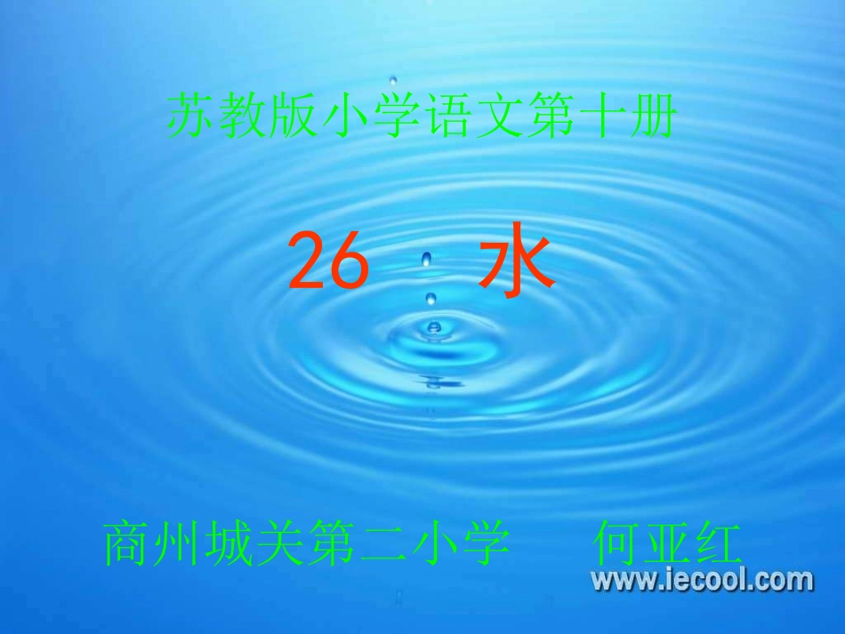 苏教版小学语文第十册何亚红_第1页