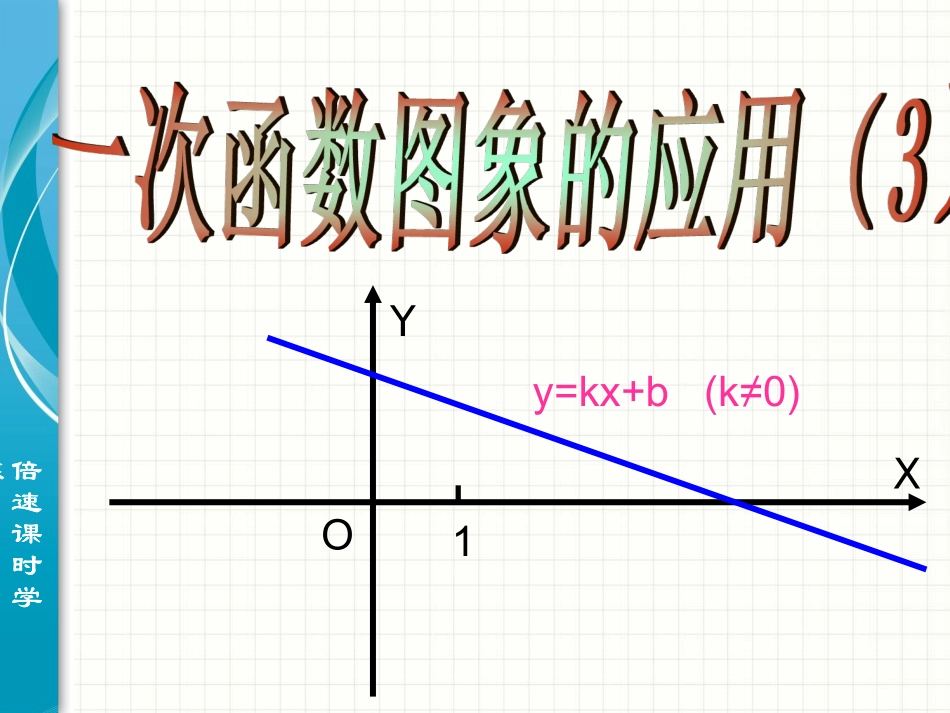 一次函数图象的应用(3)课件(北师大版八年级上)_第1页