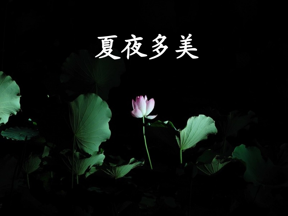 人教版_一年级下_语文课件_15_夏夜多美_上课用_第1页