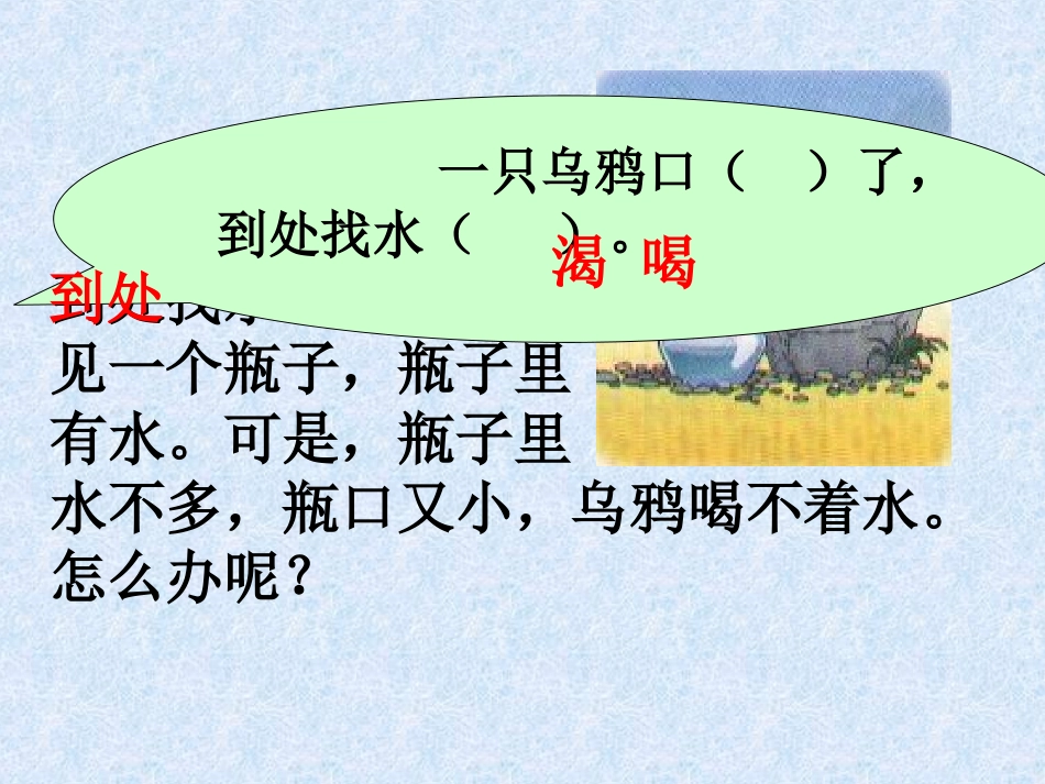 乌鸦喝水课件_第3页